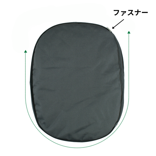 ハーフムーンファスナーの図