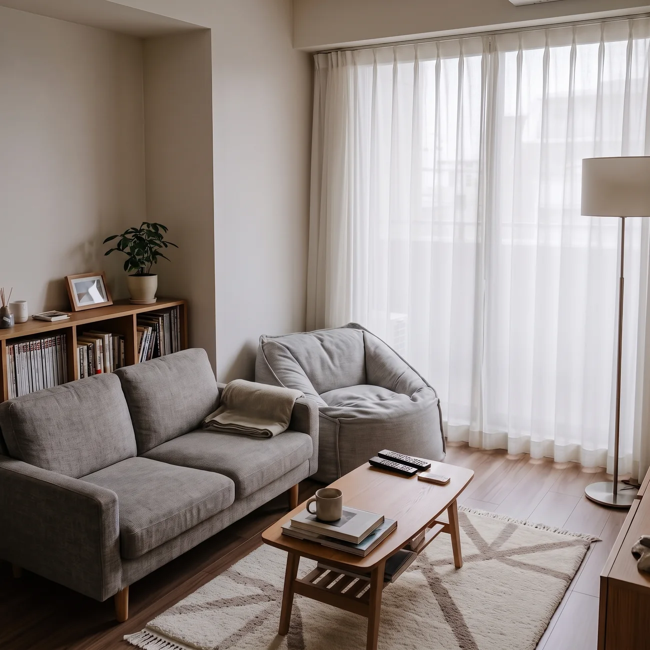 コンパクトな部屋にもなじむオアシス ラウンジ